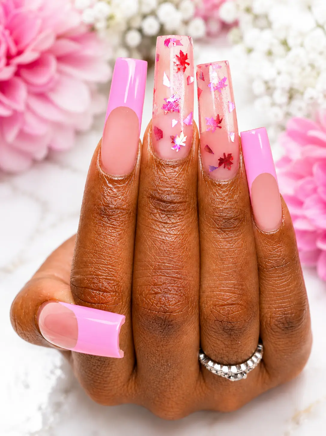 Custom press-on nail design 1
