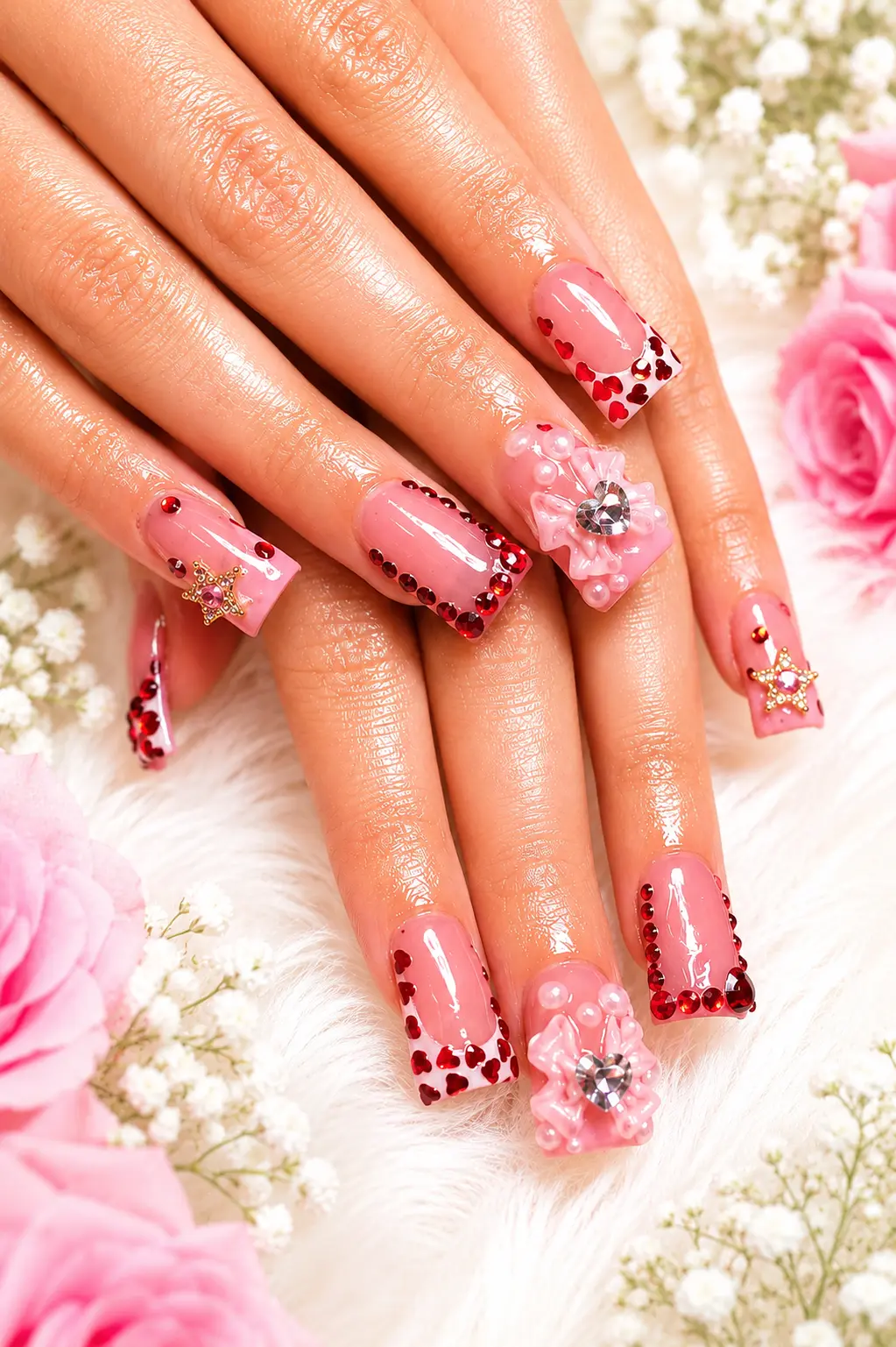 Custom press-on nail design 7