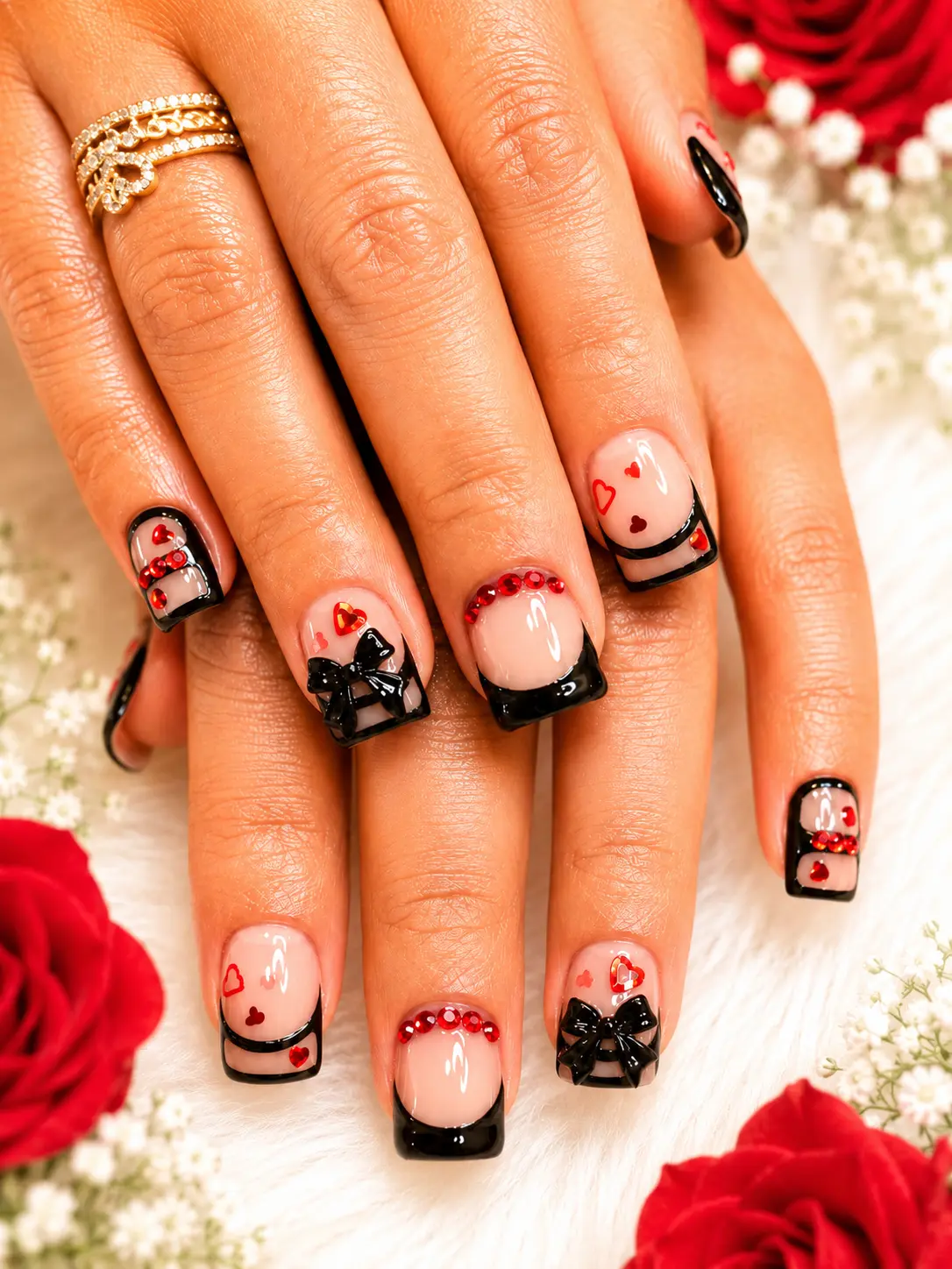 Custom press-on nail design 14